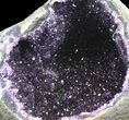 Dark Amethyst Crystal Geode - Top Quality #37286-1